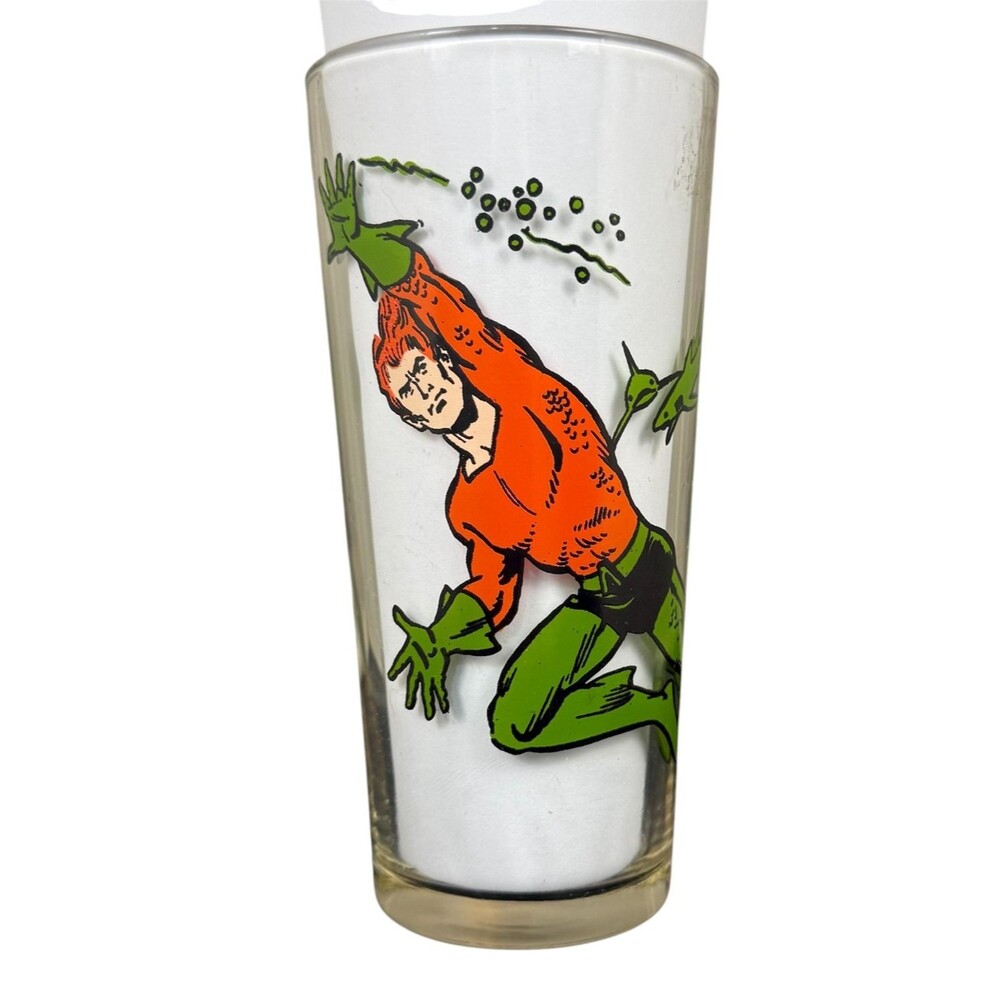 Vintage 70s Aquaman‎ Pepsi Collector Series DC Comics Superhero 1978 Promo Glass